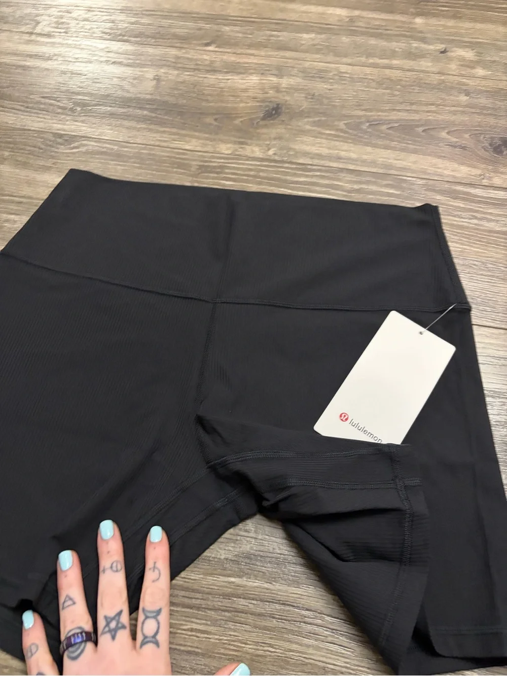 NWT Lululemon Align Ribbed High-Rise Short 6” (Black) Size 14